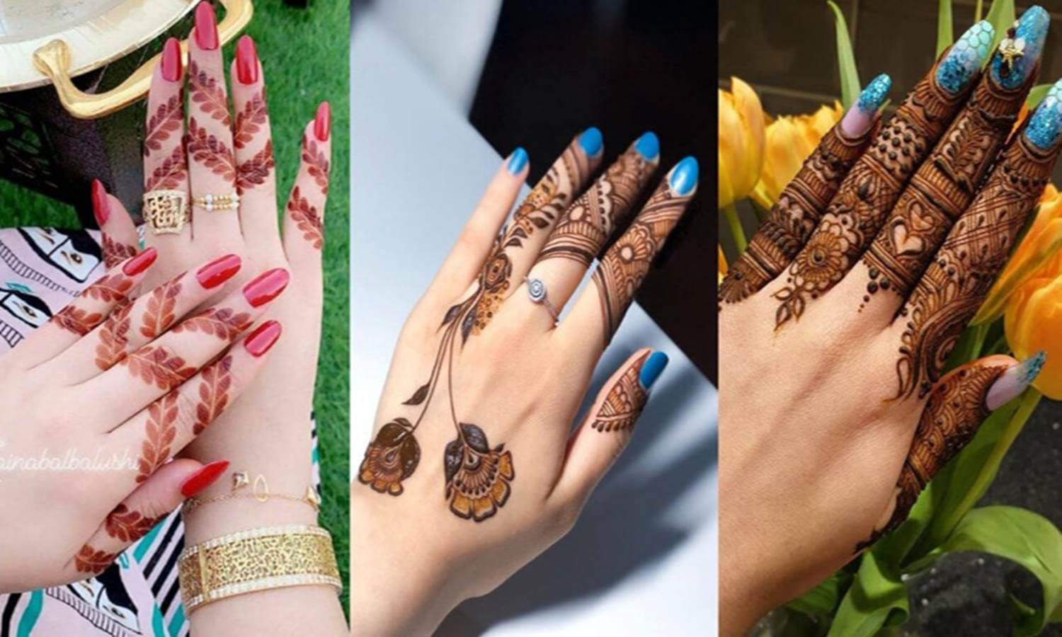 Top 5 Trending Finger henna designs | FASHION CRAZE